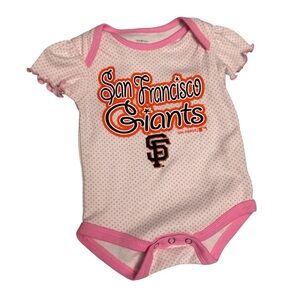 Genuine Merchandise Pink San Francisco Giants Bodysuit